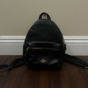 Black Coach Mini Backpack